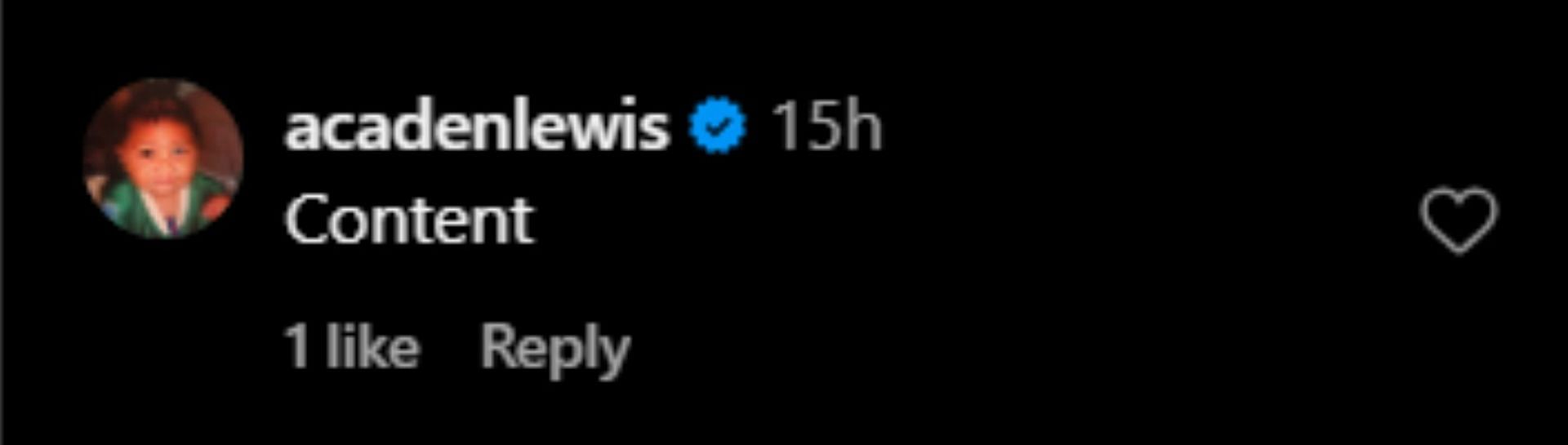 Acaden Lewis' 1-word reaction on receiving recognition to cement a special spot in his high school basketball team lore (image credit: instagram/esingletary25)